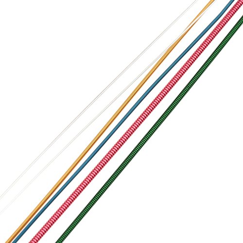 CandyT Jeu de Cordes de Guitare en Alliage de cuivre Ferme coloré Arc-en-Ciel Pratique Durable pour équipement de… - Les Beatles, Paul McCartney, John Lennon, RIngo Starr, George Harrison CandyT Jeu de Cordes de Guitare en Alliage de cuivre Ferme coloré Arc-en-Ciel Pratique Durable pour équipement de… – Image 5
