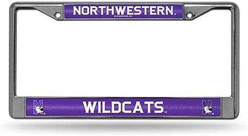 Miniatura 89 de Rico Industries NCAA 12 x 6 pulgadas, accesorio de automóvil cromado plateado brillante para automóvil/camión/SUV