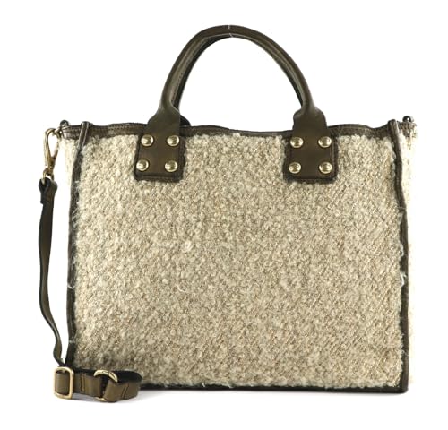 Shopping Bag S Campomaggi Naturale en cuir artisanal d'Italie