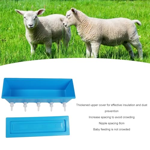 Sorandy Alimentador de bebida de cordeiro de silicone, alimentador de criação de gado de fazenda, ma