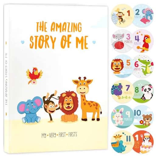 Limited Promo: The Amazing Baby Memory Book by KiddosArt. Keepsake Journal | Scrapbook | Photo Album, Record Memories and Milestones of The First 5 Years On 72 Beautiful Pages. Baby Shower Gift Set