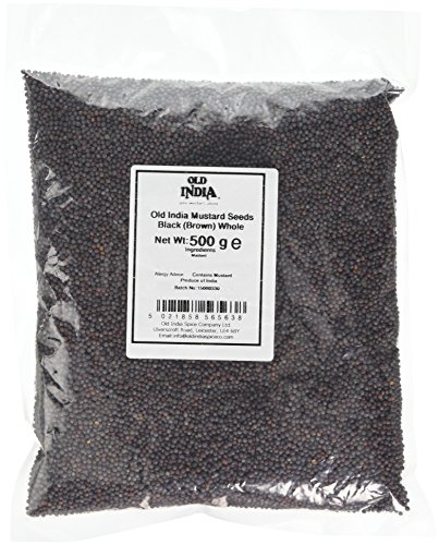 Old India Mustard Seeds Black (Brown) Whole 500 g
