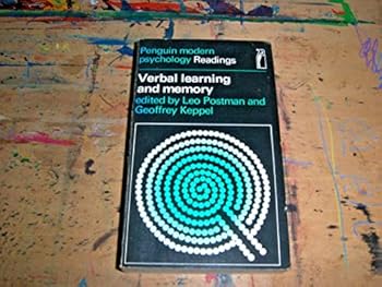 Paperback Verbal learning and Memory - Penguin Modern psychology Readings Book