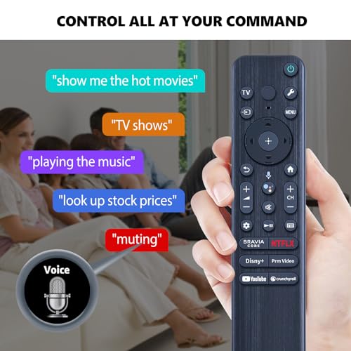 Télécommande vocale Sony X77L de rechange pour TV Ultra HD 4K