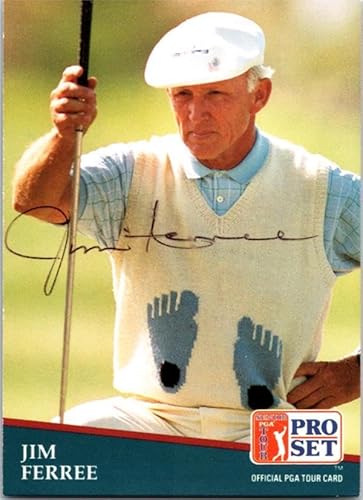Jim Ferree autographed golf card (North Carolina Tar Heels) 1991 Pro Set #203 ballpoint - Autographed College Cards