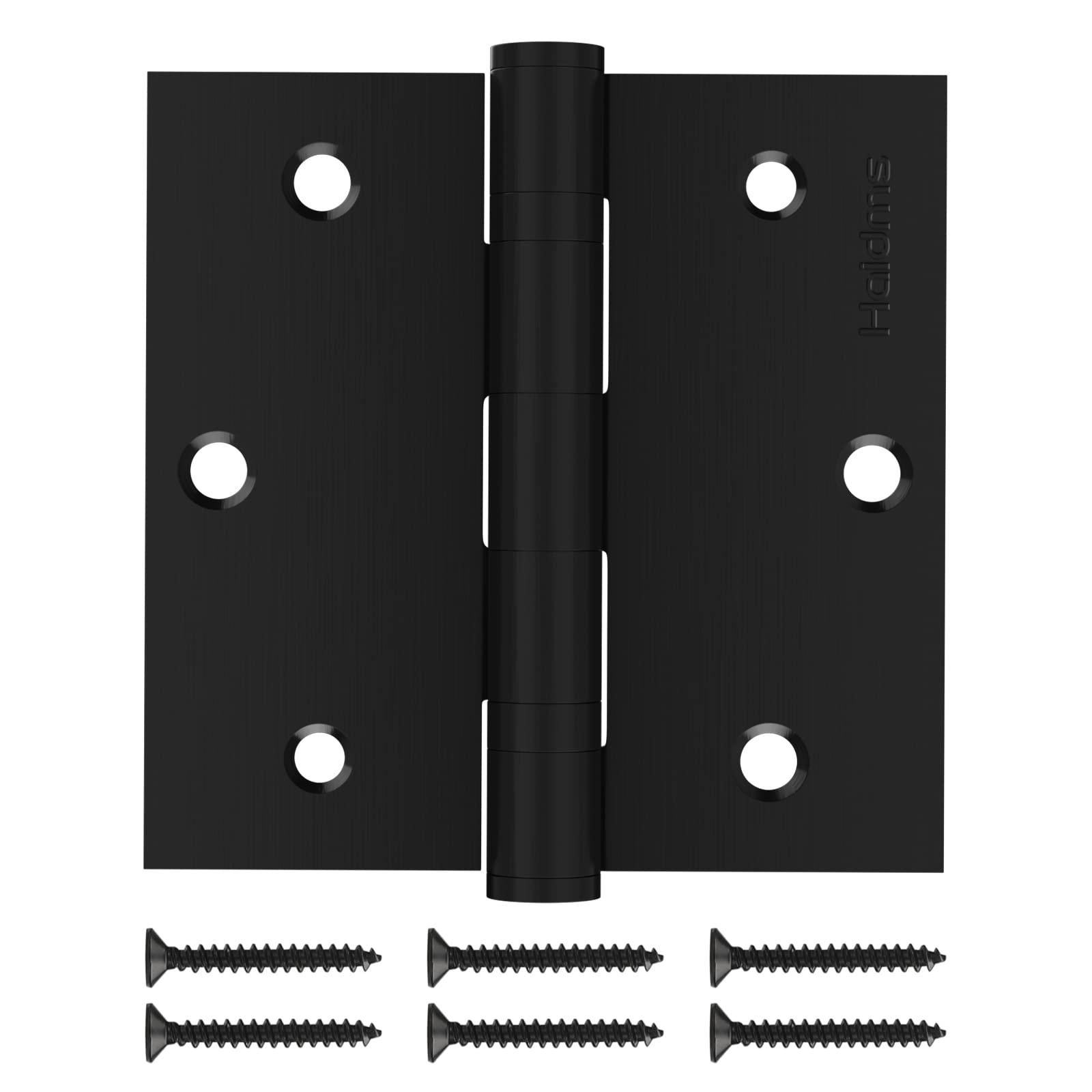 3Pack #304Stainless Steel Black Ball Bearing Hinges Heavy Duty 304 Stainless Steel Door Hinges Matte Black 3.5 * 3.5 inch Door Hinge Matte Black Door Hinges Interior Door Hinges with Squared Corner
