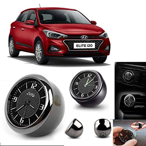 Kardeck I20 Car Dashboard Analog Clock with Vent Clip and Adhesive