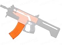 Vista 3 de Worker Mod Banana - Clip de recarga rápida de 15 dardos para Nerf N-strike Elite Color naranja y transparente