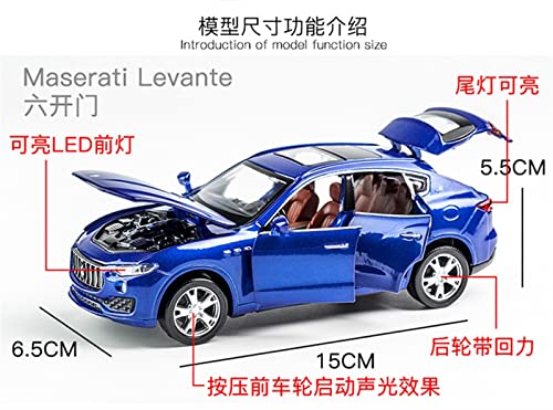 Scale Model Vehicles For Maserati Levante Die-Cast Sound And Light Pull-Back Suv 7-Door Can Drive Toy Car 1:32 Sophisticated Gift Choice (Color : 1) #TOP1