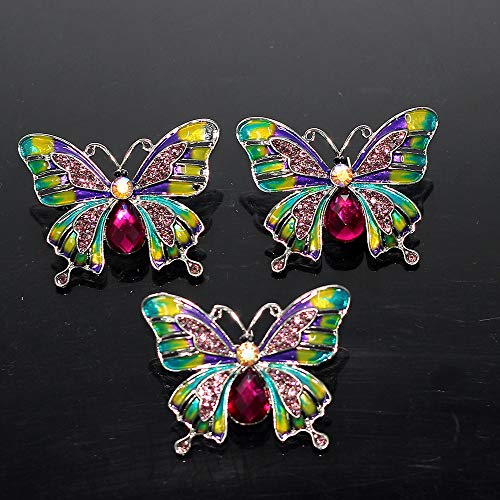 Broche papillon mode d'été accessoire chic pour robe de soirée