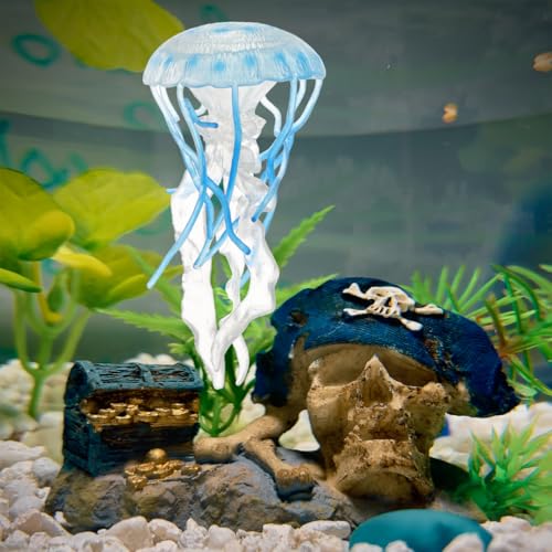 jojofuny Jellyfish Modell Spielzeug Für Aquarien Simuliertes Marines Tiermodell Leuchtende Quallen-deko Für Junge Mädchen Edukatives Spielzeug Für Jungen Und Mädchen Für Fisch Tank