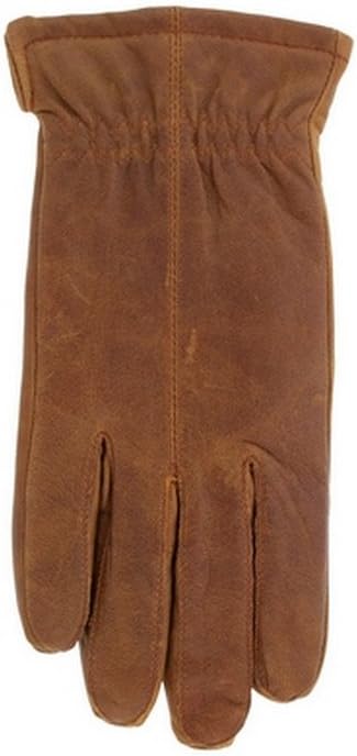 Men's 'Jackaroo' Sheepskin Leather Gloves with Fleece Lining By Grandoe (10.5-11 (XL), Old Crunch)