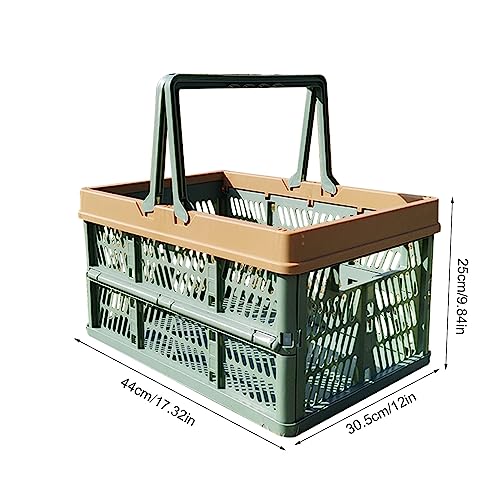 Cesto Piquenique Dobrável | Cesto de compras dobrável de grande capacidade - Recipiente de armazenam