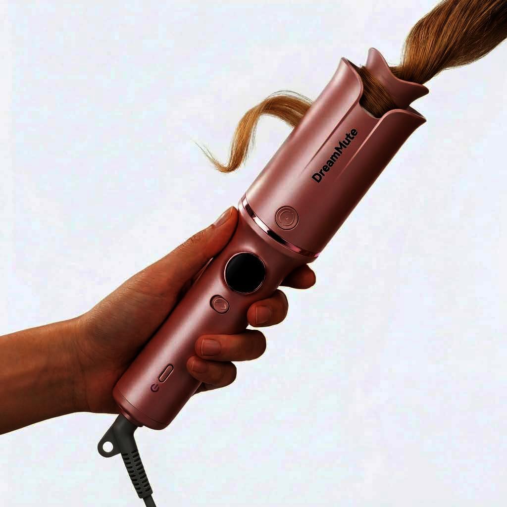 2026 Hair Curler, Portable Hair Curler, 1 Inch, Ceramic Coating, Dual Voltage & Lightweight for Travel, Beach Waves Curling Wand
