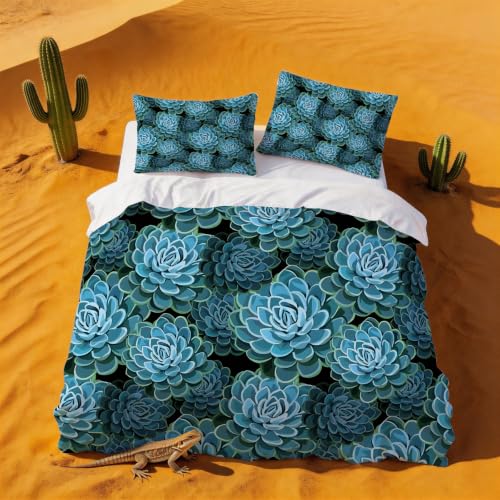 Housse de couette 200x200 finition microfibre douceur supérieure imprimé botanique