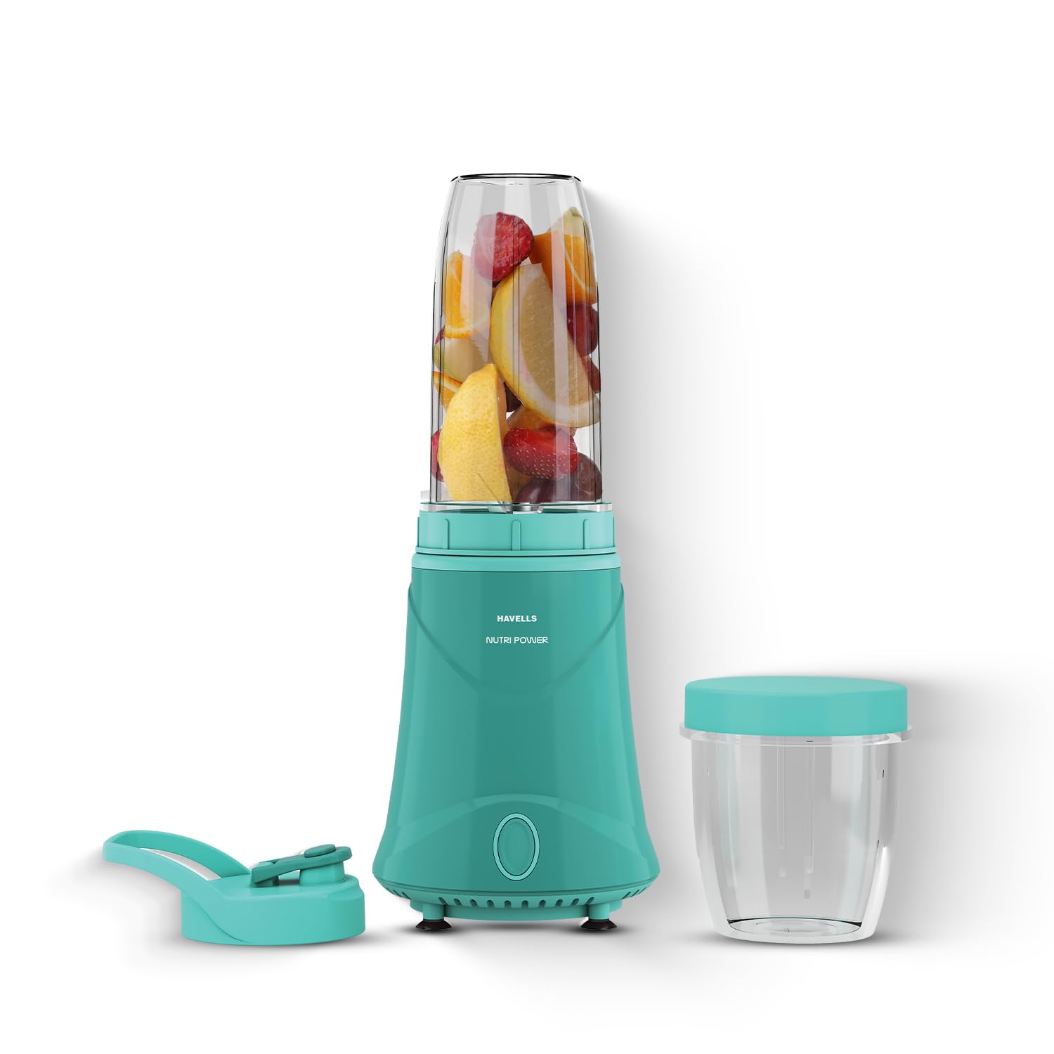 Havells Nutri Power Blender 350 W Mixer Grinder| 1 Speed Switch| Air Vent Technology| Stainless Steel Blade| 2Yrs Manufacturer Warranty (Mint Green)-image-0