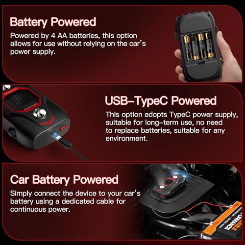 Image of Ultrasonic Rat Repellent for Car, Rodent Repellent for Car with 4 Strobe Light, Car Rat Protection Device to Protect Wires in Car, Bike, Engine, Permanent Solution for Rats, Mice, Squirrels