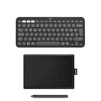 Logitech Pebble Keys 2 K380s, Tastiera Bluetooth Multidispositivo con Tasti di Scelta