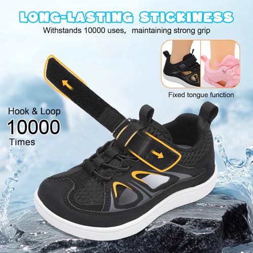 Image of JOINFREE Toddler Sandals Kids Wide Girls Boys Aqua Athletic Sneakers Barefoot Beach Sandals Quicky-Dry Non-slip Outdoor Water Sports Hiking Sandals Summer Water Shoes for Pool River Swim