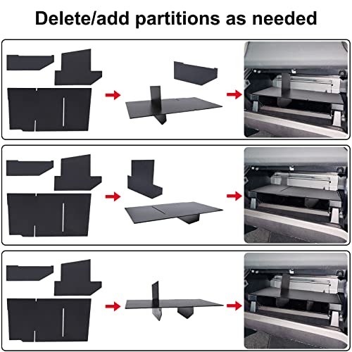 Diamooky Center Console Organizer For Toyota Tacoma 2023 2022 2021 2020 2019 2018 2017 2016 Glove Box Organizer Tacoma Interior Accessories, Armrest Box Insert Tray (2Pcs) #TOP4