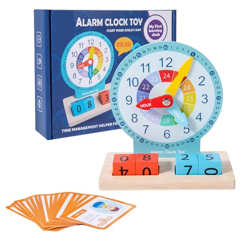 Image of Learning Clock for Kids, Educational Time Teaching Toy for Toddlers 5+, Teaching Clock Kids Learn Time Fast, Kids Learning Analog Clock, Gifts for Boys and Girls