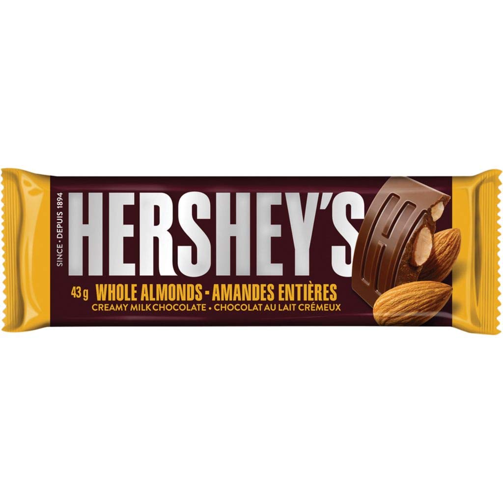 Hersheys Whole Almond Chocolate Bar, 100 Grams (B08BZV9249) Amazon Price History, Amazon Price Tracker