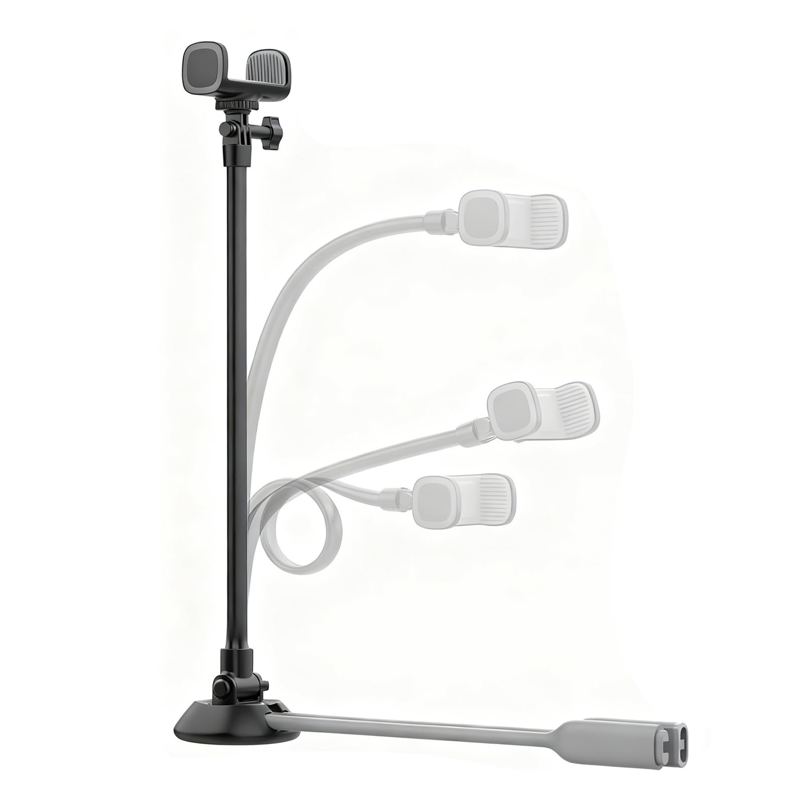 Soporte para Teléfono Celular, Soporte Flexible para Teléfono con Cuello de Cisne, para Móvil para Cama, para Inteligente de 2,48 a 3,58 Pulgadas, Ideal para Vlog POV, Selfie y para Cuello
