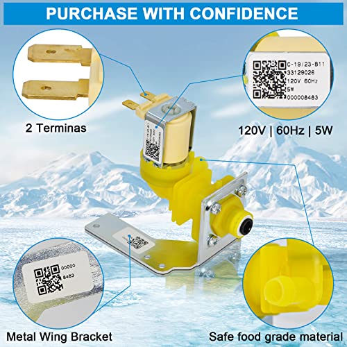 Image of REEPLAR 000009123 IH9123 33129026 water inlet valve for manitowoc ice (Pack of 2)