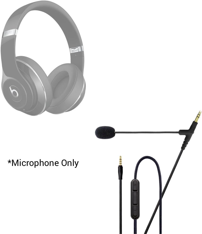 Headset Buddy ClearMic 3.5 mm Boom Microphone with Inline Remote for Over The Ear Headphones (CM3512)