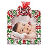 YRX Christmas Tree Ornaments Photo Frame Ornaments Home Decor Christmas Holiday Keepsake Gift Xmas G