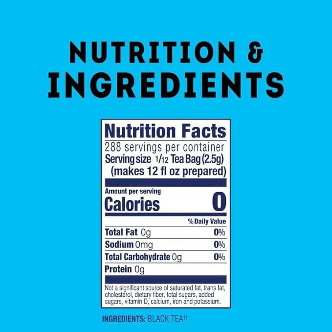 Lipton Unsweetened Iced Tea Bags, Gallon-Sized Zero Calories, 24 Total Tea Bags - image 2