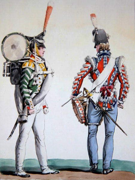 Image sur toile Tambours anglais et russes Vernet décoration murale