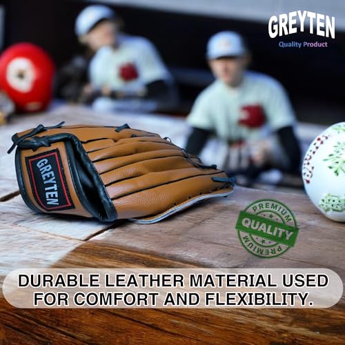 image for GREYTEN Soft Baseball Gloves, Team Sports 12.5 Inch Baseball Training 