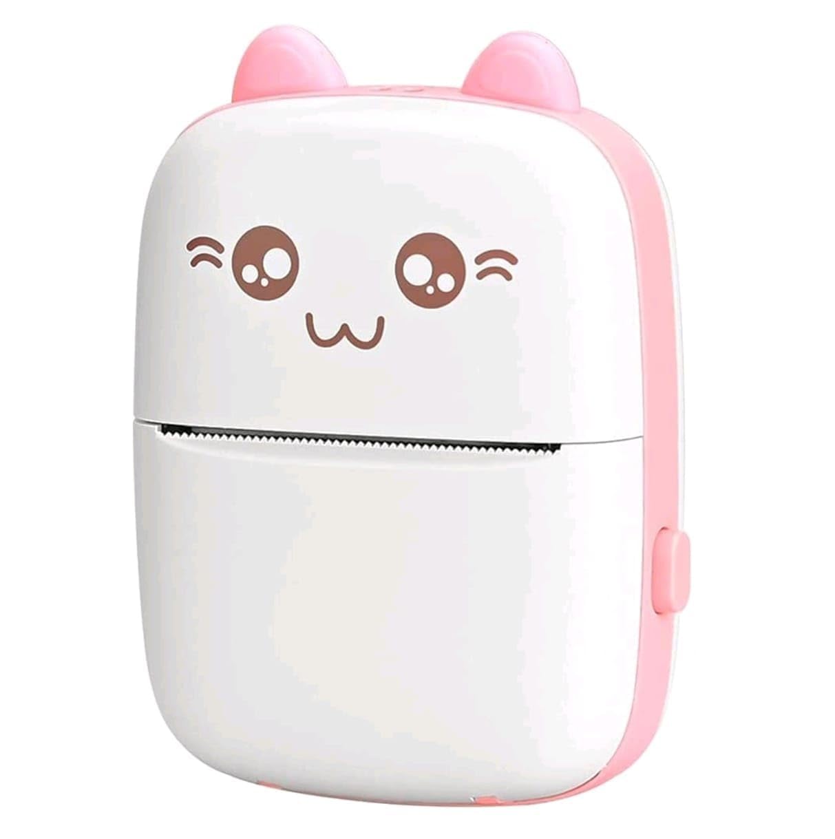 VeeDee Mini Pocket Printer, Portable Inkless Bluetooth Wireless Mini Thermal Printer, Compatible with iOS and Android (Pink)