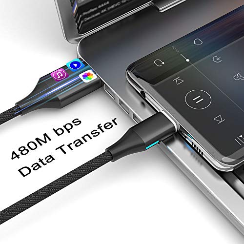 NetDot Gen10 2in1 Nylon Braided Magnetic Charging Cable Fast Charging and Data Transfer for Micro USB and USB C Android Smartphones (6.6ft / 3 Pack, Black)