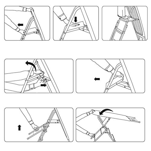 Multifunctional Ironing Board - Stable Metal Ladder Design Easy-Switch Feature Perfect for Home & Garden Compact 125x48.5CM Size & Space-Saving Ironing Solution - Image 8