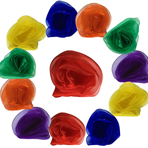 AIVIAI Dance Scarves Music Scarves for Children Movement and Juggling 12pcs2