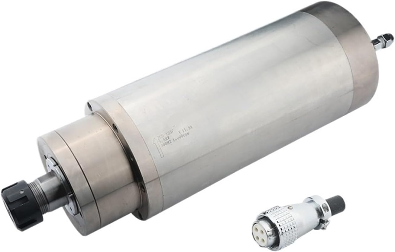 5.5kw ER25 water-cooled spindle motor 220v 380V AC diameter 125mm 4 bearings(5.5kw 220V)