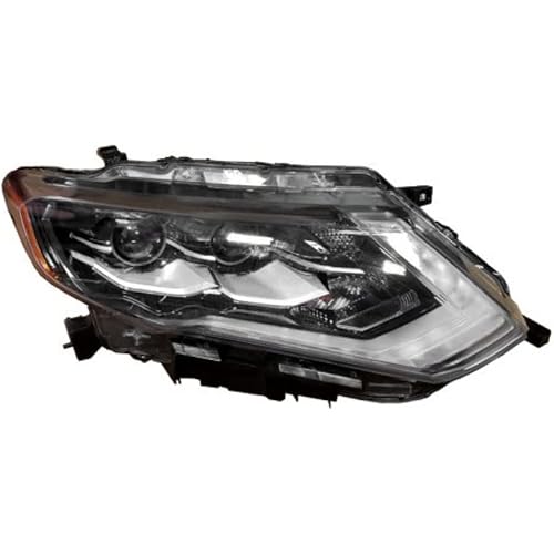 For Nissan Rogue 2017 2018 Headlight Assembly Passenger Side | LED | CAPA | Replacement For NI2503256, NI2503256C | 191275665466, 260106FL6A