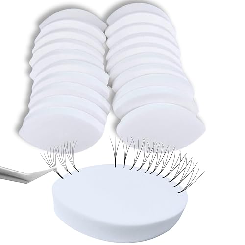 20 PCS Lash Sponges for Practice, Eye Shaped Practice Sponge,