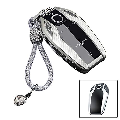 Yijueled - Funda de silicona para llave de coche, compatible con BMW G11 G12 G30 G31 Cover