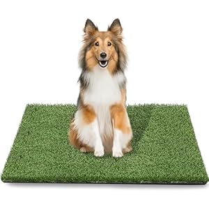 43.5 x 29.8 inches Fake Grass Pee for Dogs Artificial Grass Rug Pad for Puppy Potty Washable Grass Mat for Pet Training with Drainage Hole and Easy to Clean