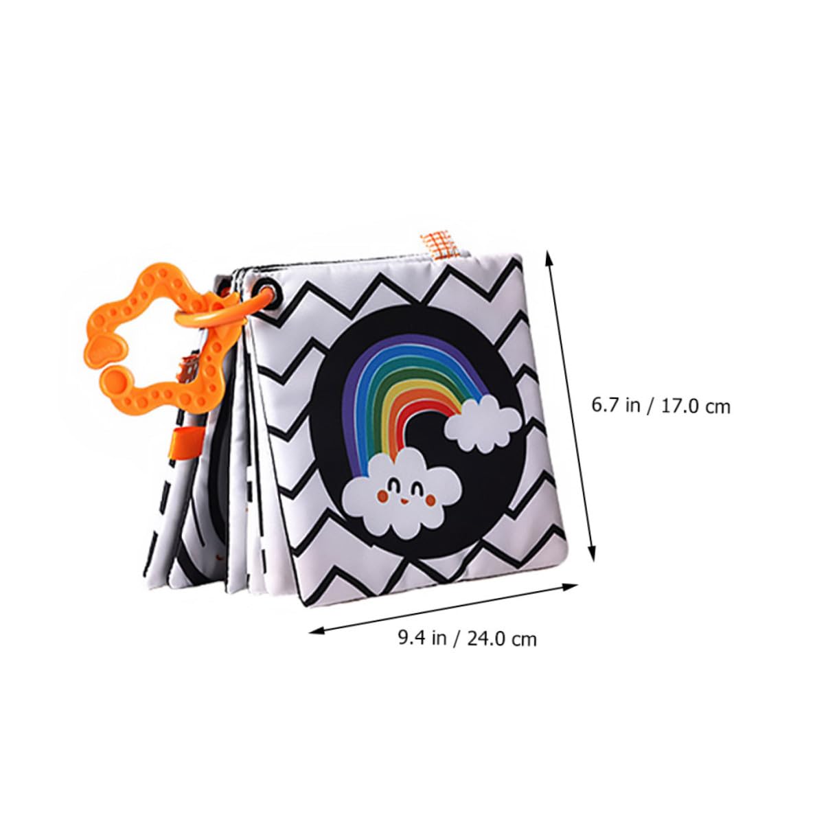BESPORTBLE Juego de Libro de Tela Blanco Educativo Temprano para Ñiño | 1 Set, Suave y Resistente al Desgarro, para Juego del Ñiño y Comunicación entre Padres E Hijo