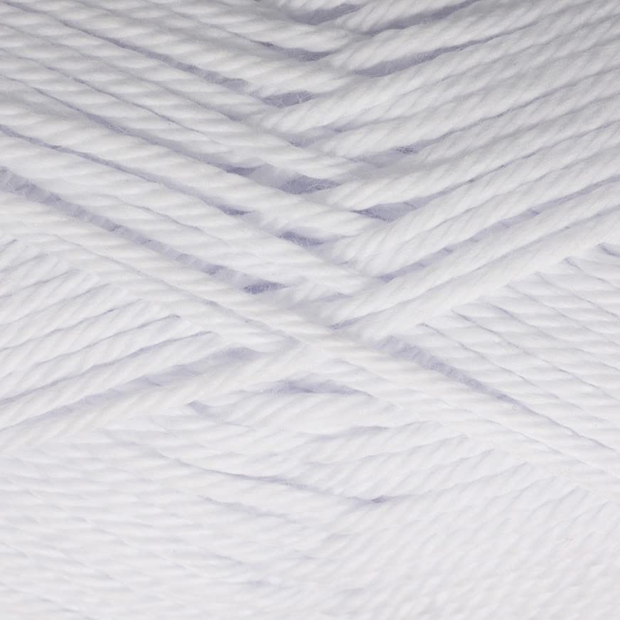 Image of Estako Royal Cotton, 100% Mercerized Giza Cotton Yarn, Soft, Super Fino 1 for Crochet and Knitting 1.76 Oz (50g) / 137 Yrds (125m) (5050 - White)