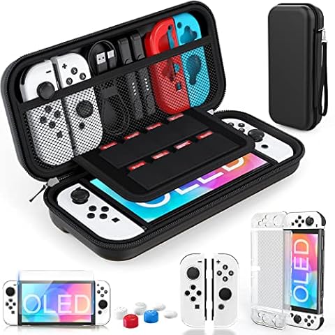 HEYSTOP Funda para Nintendo Switch OLED Model Accesorio Kits Cover
