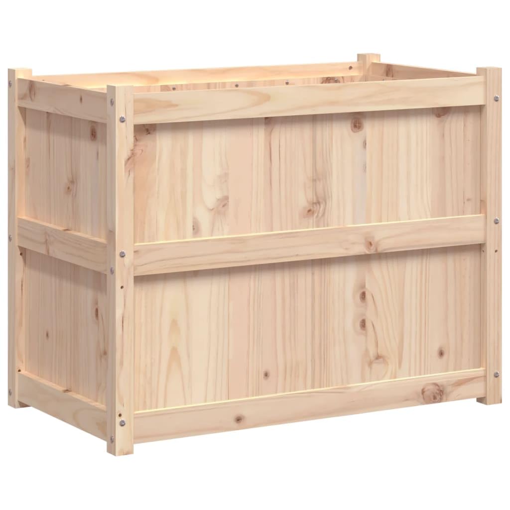 Jardinière en bois grand bac à fleurs pour potager de balcon et décoration de terrasse