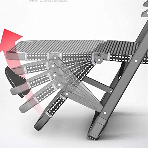 Chaise Longue Pliante réglable d'extérieur avec haute capacité de charge