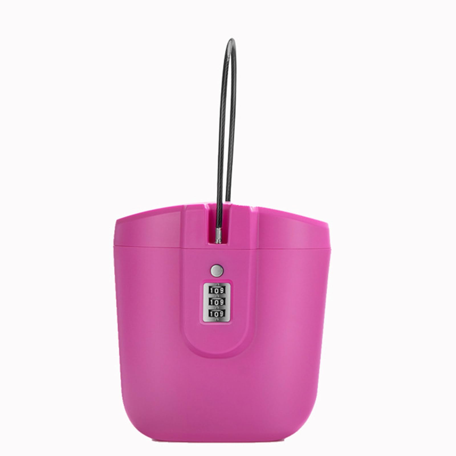 Coffre-fort portable couleur avec serrure à combinaison à 3 chiffres – Idéal pour la plage, le camping et les sports de plein air – Design en fil d'acier pour une sécurité sûre