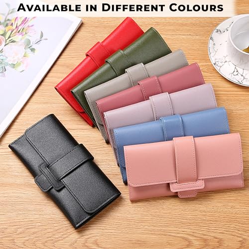 Image of Kraptick Women's Wallet -Stylish and Compact Purse Clutch Wallet for Women, Stylish Card Coin Holder, Debit Card Holder, Money Organizer and Travel Wallet for Women with 12 Slots (Light Purple)