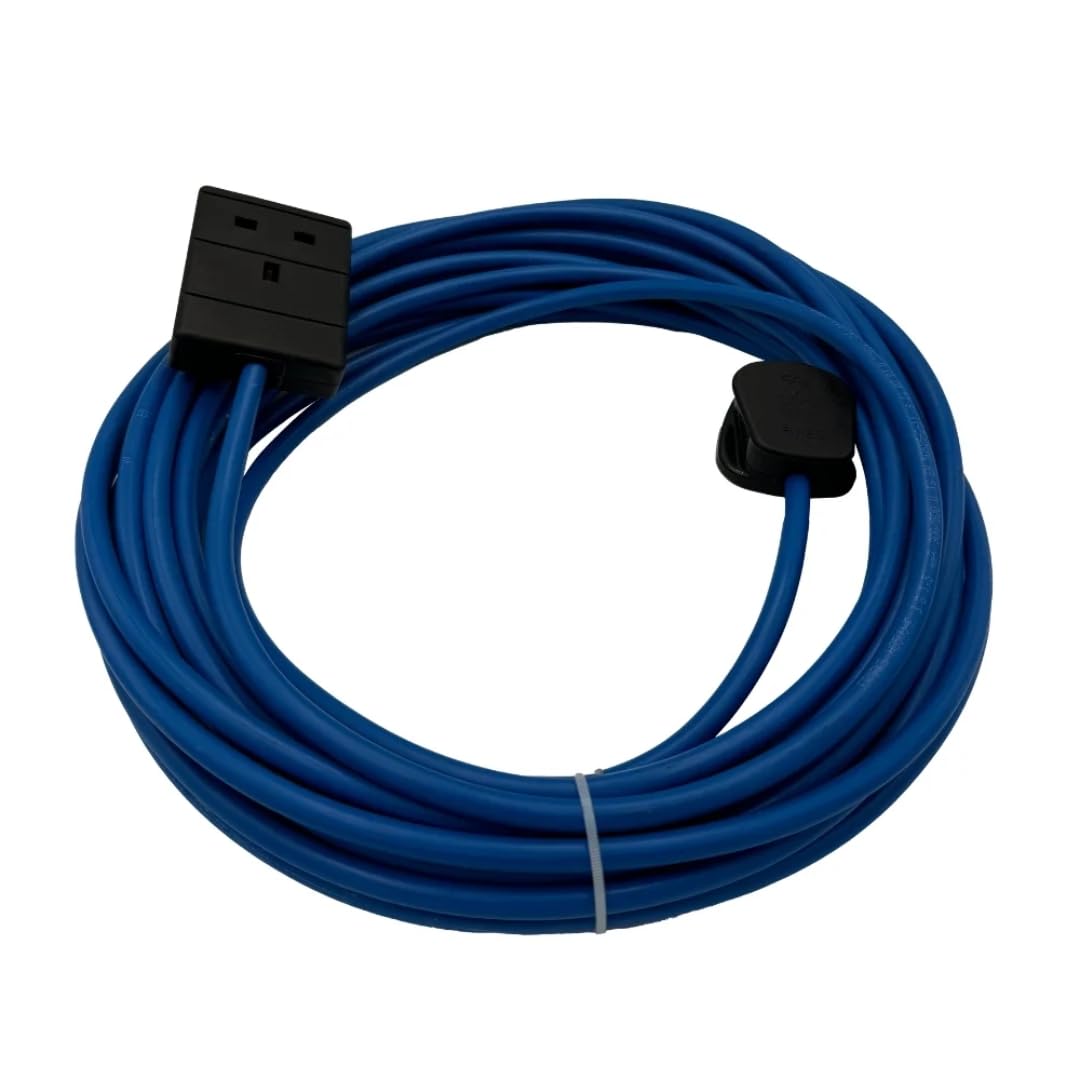Heavy Duty 14m Extension Lead Cable Made in UK, 13A Single Socket, Outdoor Weather Resistant IP44 2.5mm Power Cord Single Extension for Garden, Home, Workshop and Multi Purposes